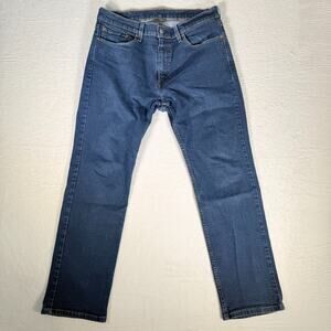Levis 514 Premium Straight‎ Fit Jeans Stretch Jeans Color Blue 34x30 (34x28.5)